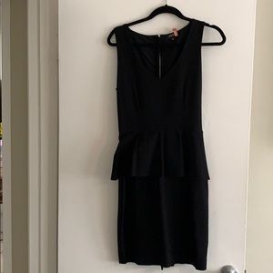Fitted VNeck Black Dress
